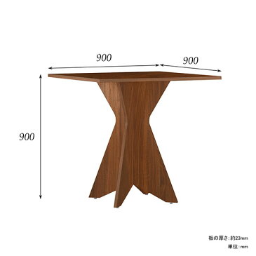 カウンターテーブル 高さ90 ハイテーブル 高さ90cm テーブル カフェ風 ナチュラル 受付カウンター おしゃれ デスク 一人暮らし 四角 スクエア型 正方形 白 コンパクト 日本製 カフェ 家具 ブラウン 机 ホワイト 木目 北欧 サイドテーブル ダークブラウン BALtable SQ909090