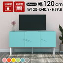 テレビボード 120 TV台 リビングボード サイドボード 配線隠し オーディオラック ロー TVボード 完成品 リビング収納 配線 テレビ台 ローボード 脚付...