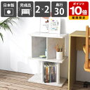 パーテーション おしゃれ 間仕切り 収納棚 ラック 完成品 日本製 鏡面加工 メラミン 衝立シェルフ ついたてシェルフ シェルフ キッチンカウンター ディスプレイラック 什器 子供部屋 オフィス カフェ 高さ70cm 幅52cm パーテーションラック 2×2 奥行30cm Marble ☆(3)