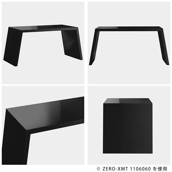 パソコンデスク 黒 組み立て簡単 PCデスク テーブル ブラック 高さ60cm 100cm パソコンテーブル スリム 日本製 デスク ハイテーブル シンプル 机 オフィス 薄型 ミーティングルーム コンソール 玄関 おしゃれ ドレッサーテーブル カフェテーブル 天板幅100cm 奥行30cm △