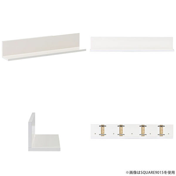 本収納 オフィス家具 壁掛け 本棚 壁掛けラック 壁掛けシェルフ ウォールラック L字 ラック 壁 壁付け 棚 白 ホワイト シェルフ 壁かけ 北欧 賃貸インテリア 完成品 飾り棚 ディスプレイラック 洗面所 玄関 おしゃれ カフェ トイレ 【幅135cm奥行15cm/square】 △ [2]