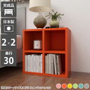 カラーボックス 2段 a4 ラック 棚 奥行30 オープンラック 本棚 木製 完成品 スリム 2列2段 奥行30cm 絵本 サイドラック 小さい 2段ボックス ロータイプ 推し活 収納 リビング収納