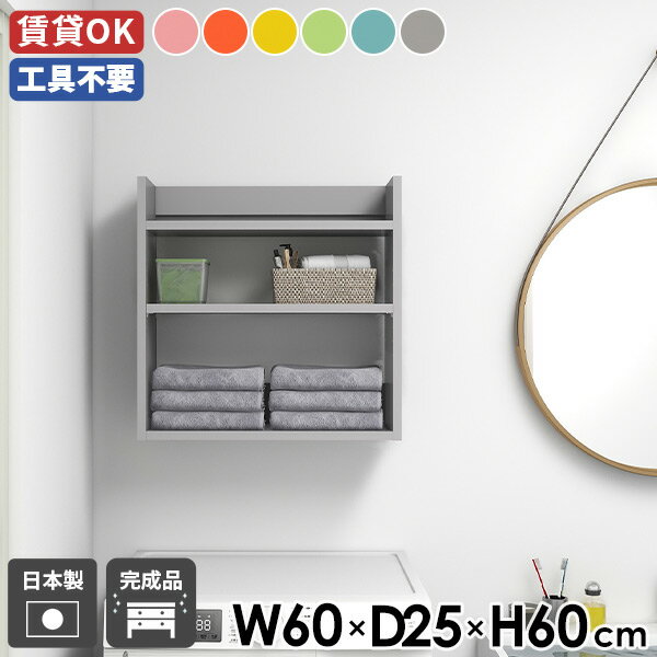 Mirai ウォールラックL 602560 ainoサイズ約幅600 奥行き250 高さ600 mm板厚：20 mm材質強化紙化粧合板カラーピンク/オレンジ/イエロー/グリーン/ブルー/グレーからお選び下さい。※モニターなどの閲覧環境によっ...