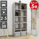 本棚 ディスプレイラック 大容量 省スペース 収納棚 スリム オープンラック 5段 幅50 奥行30cm 日本製 漫画 完成品 カラーボックス a4 ラック 書斎 棚 収納 ブックシェルフ 書棚 本箱 大理石調 漫画ラック 5段ボックス 鏡面 オープンシェルフ おしゃれ 2×5/D30 GS ☆
