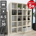 本棚 大容量 カラーボックス a4 ラック 棚 白 5段 オープンラック 奥行30cm ブックシェルフ 文庫本 鏡面 漫画 コミックラック マンガ収納 漫画ラック おしゃれ 完成品 ディスプレイラック ホワイト オープンシェルフ 日本製 ディスプレイ収納ラック 雑誌 4×5/D30 WW ☆
