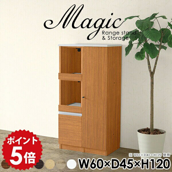 扉付き棚 キャビネット ホワイト 白 収納棚 扉付き ラック おしゃれ 日本製 コード穴 コンセント付 スライドテーブル 書類収納 収納庫 書庫 オフィス収納 オフィス家具 書類棚 シェルフ 棚 オフィス キッチンカウンター 60センチ 【幅60 奥行45 高さ120cm RS 木目】 ☆