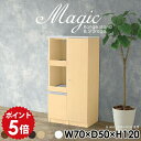 オフィス家具 書類棚 本収納 オフィス収納 おしゃれ 収納棚 扉付き キャビネット シェルフ ホワイト 白 日本製 コード穴 天板 賃貸 書類収納 書庫 オフィスキャビネット キッチンカウンター 棚 リビングボード 在宅勤務 収納 【幅70 奥行50cm 高さ120cm RS 木目】 ☆
