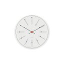【国内正規品】アルネヤコブセン 壁掛け時計 バンカーズ ホワイト 160mm ウォールクロック / ARNEJACOBSEN Wall Clock BANKER...