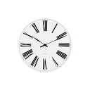 【国内正規品】アルネヤコブセン 壁掛け時計 ローマン ホワイト 210mm ウォールクロック / ARNEJACOBSEN Wall Clock ROMAN 2...