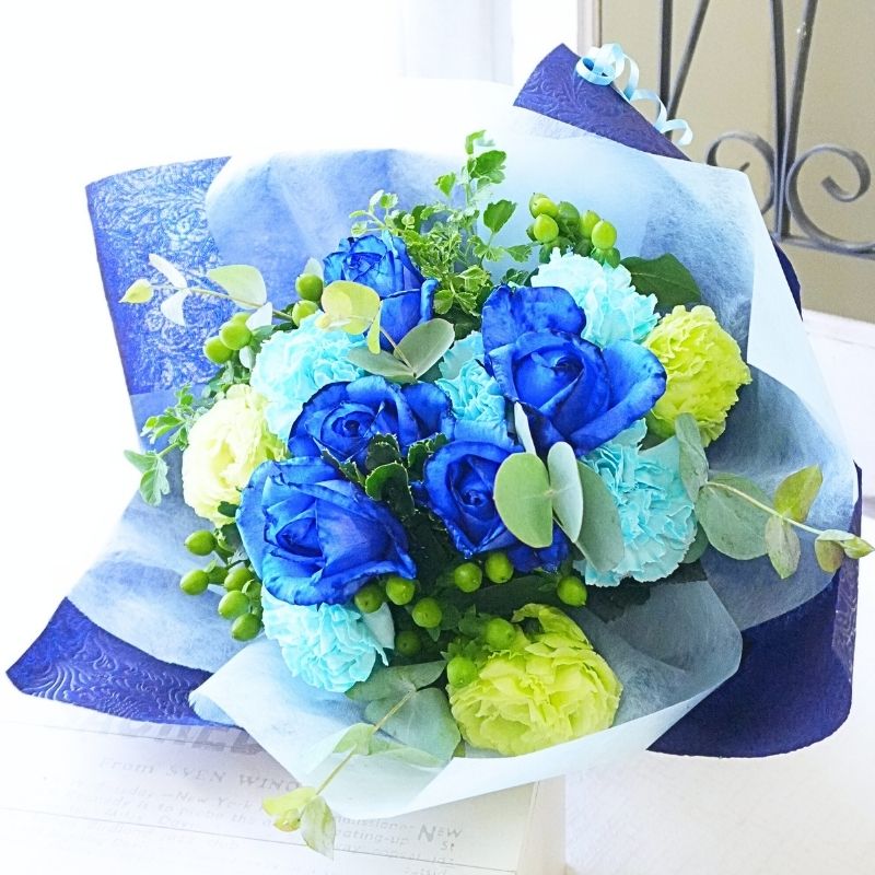 楽天市場】フラワーギフト 青（花束・切花｜花・観葉植物）：花
