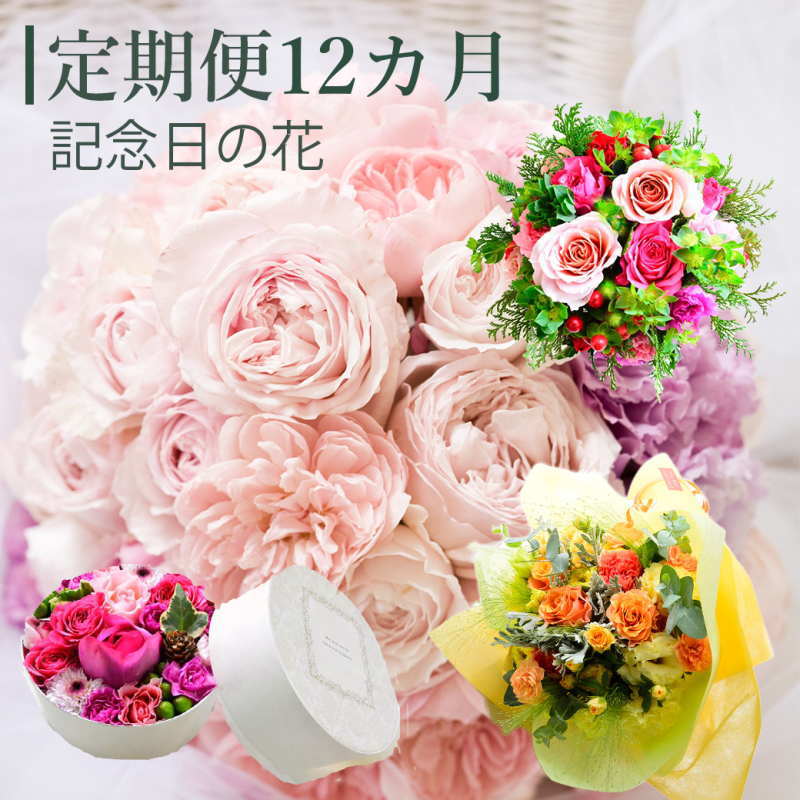 【定期便 12カ月】花 花束 フラワーアレンジメント 花束 切り花 記念日 定期便 生花 クール含む 自宅 送料無料 切花 おまかせ フラワー 花のある暮らし 花が好き 上質な暮らし リビング オシャレ かわいい おしゃれ 自然 定期 ANG お花のサムネイル