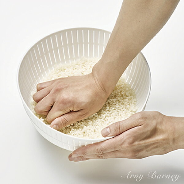 like it like-it ライクイット 【 米とぎにも使えるザルとボウル 】 Colander&Bowl ザル ボウル セット 日本製 米とぎ ボウル 米とぎ ザル ボウル 耐熱 ボウル ザル ボウル 米研ぎ 米とぎ 便利グッズ モノトーン 雑貨 アーニーバーニー/フリート/【RCP】