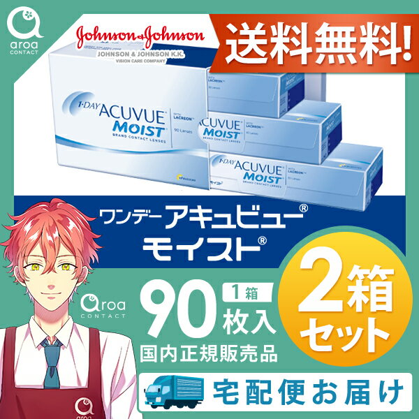 ワンデーアキュビューモイスト ワンデー 90枚×2箱 J&J 使い捨て 送料無料 2