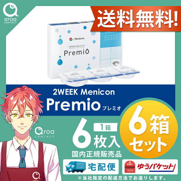 2WEEKメニコンプレミオ 2ウィーク 6枚×6箱 メニコン MENICON 使い捨て 送料無料　ポスト投函商品 2
