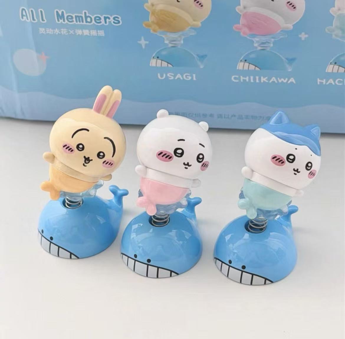 ちいかわ 海外限定 ゆらゆら人魚フィギュア 3種セット ちいかわ ハチワレ うさぎ