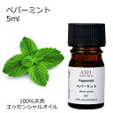 ペパーミント 5ml アロマオイル エッセンシャルオイル 精油 天然100% 植物由来 高品質 AEAJ認定 西洋ハッカ ハーブ系 香り アロマテラピー アロマ...
