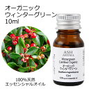 オーガニック ウィンターグリーン エッセンシャルオイル 10ml エッセンシャルオイル アロマオイル 精油 アロマ 冬緑油 チェッカーベリー ヒメコウジ