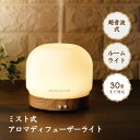 アロマディフューザーのギフト ミスト式 アロマディフューザー ランプ Aroma Bloom アロマブルーム 超音波 ライト インテリア 【送料無料】超音波アロマオイル エッセンシャルオイル 精油 アロマ コンセント 静音 ライト 卓上 照明 小型 インテリア 静か 30畳 ディフューザー ルームフレグランス 人気 睡眠