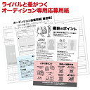 ライバルと差がつく『 オーディション専用応募用紙 』 20枚入 【履歴書】