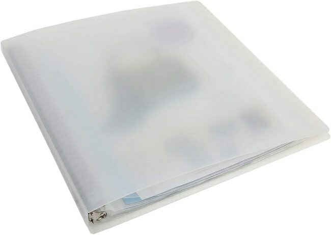 A4ワイド 30穴 ファイル クリア (A4変形ワイド 雑誌 切り抜き クリアポケット) 文具