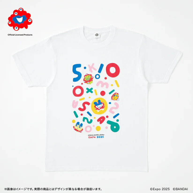 EXPO2025 ミャクミャク たまごっちコラボ 【Tシャツ ホワイト L 大人用】のサムネイル