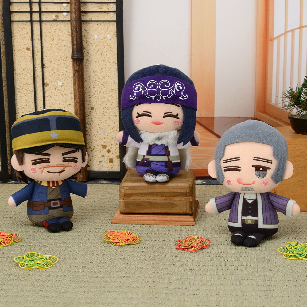 TVアニメ「ゴールデンカムイ」 おてのり モアプラス ぬいぐるみ vol.1 【全3種セット】のサムネイル