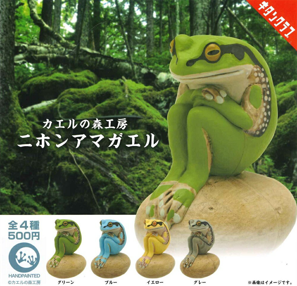 楽天市場】カエルの森工房 ニホンアマガエル 全4種セット ガチャガチャ
