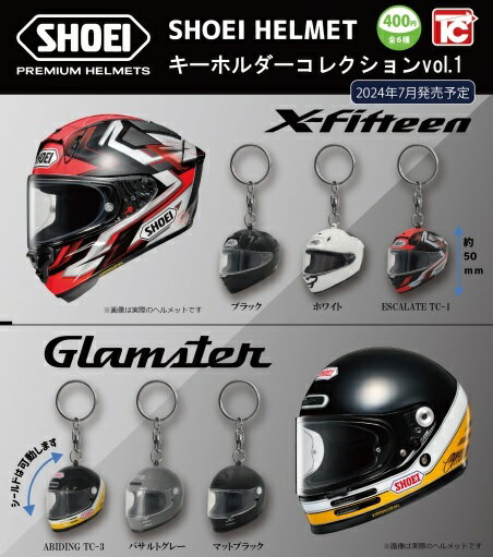 【7月発売予定】 SHOEI ヘルメット キーホルダーコレクション Vol.1 【全6種セット】 ※仮予約※