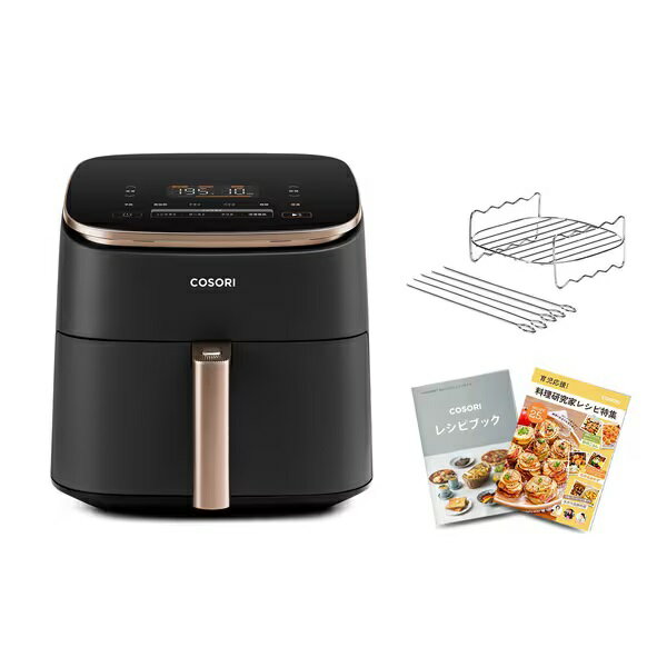 COSORI TurboBlaze 6.0L �Υ�ե饤�䡼 DC601 Combo ��å������դ� �쥷�ԥ֥å��դ� ��CAF-DC601-KJPR��