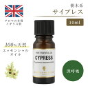 アロマオイル サイプレス 10ml イギリス製 天然精油100% エッセンシャルオイル アロマ リラックス ギフト プレゼント リフレッシュ 癒やし 集中 勉強 アロマテラピー