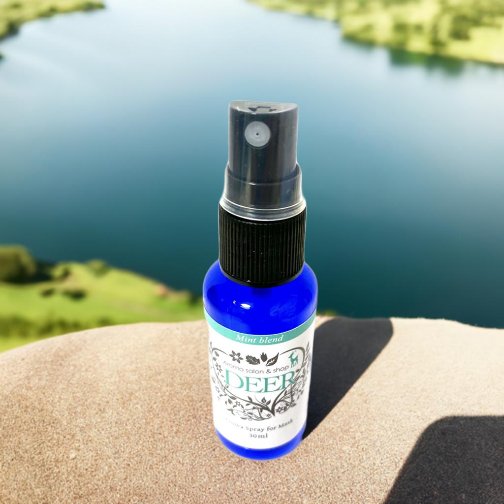 DEER アロママスクスプレー 30ml 花粉症に マスクの匂い消しに マスクの消臭 リフレッシュ 花粉症対策 鼻づまり リフレッシュ