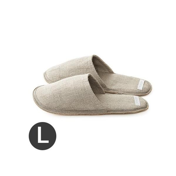 【SS期間中全品ポイント10倍 】fog linen work フォグリネンワーク リネンスリッパL ナチュラル