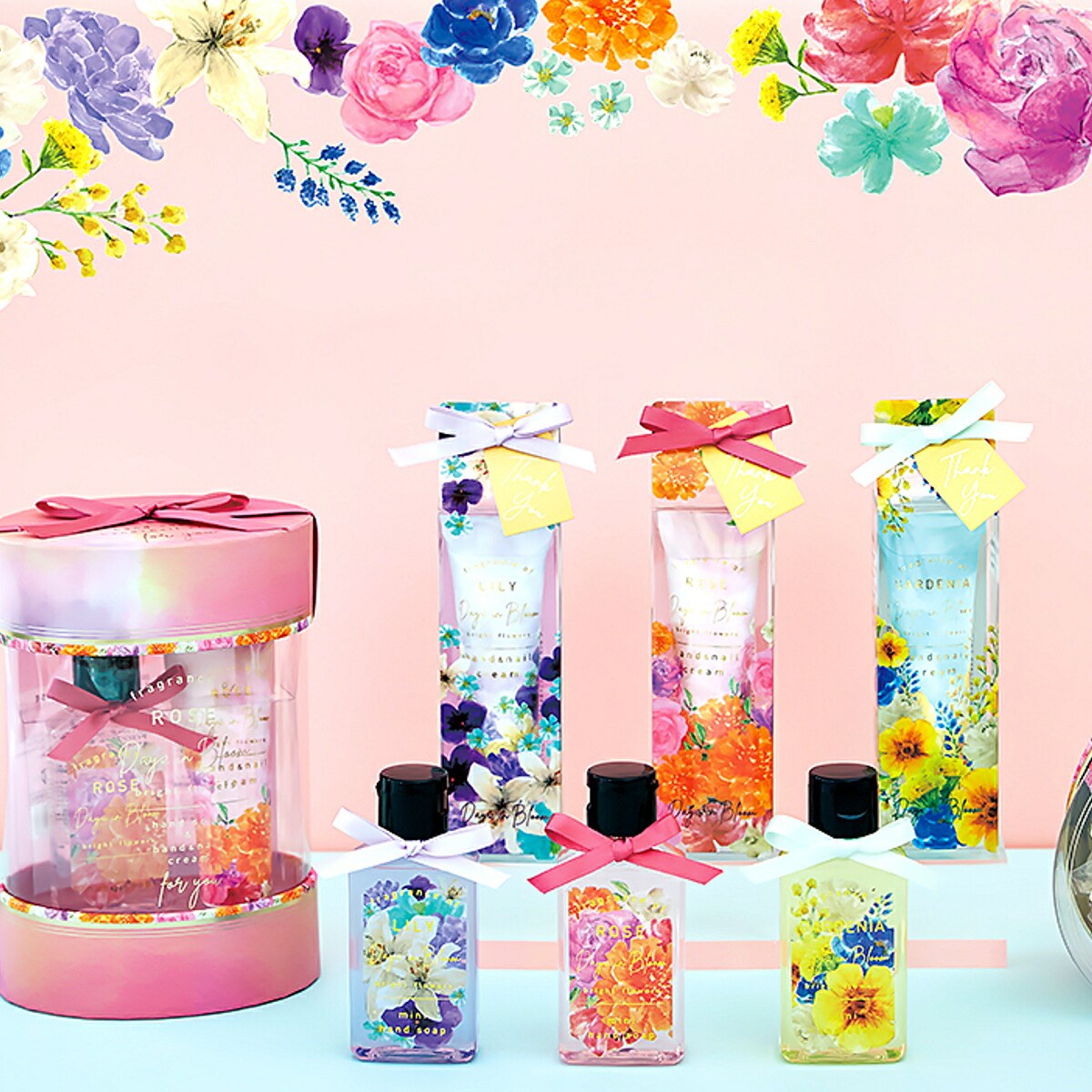 1~7営業日出荷 ハンドクリーム ミニギフト プチギフト ネイルクリーム Days in Bloom ミニギフト プチギフト デイズインブルーム bright flowers 無料ラッピング同梱 2