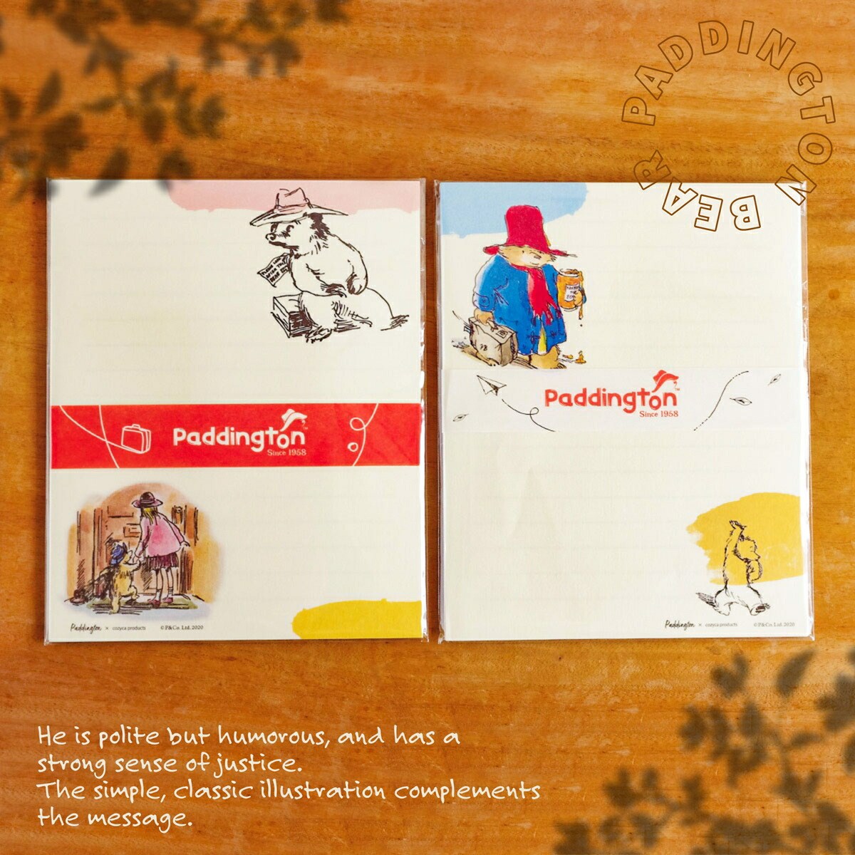 レターセット かわいい パディントン Paddington cozyca products 日本製 美濃 和紙 キャラクター 大人 メール便 おしゃれ シンプル Letter setのサムネイル