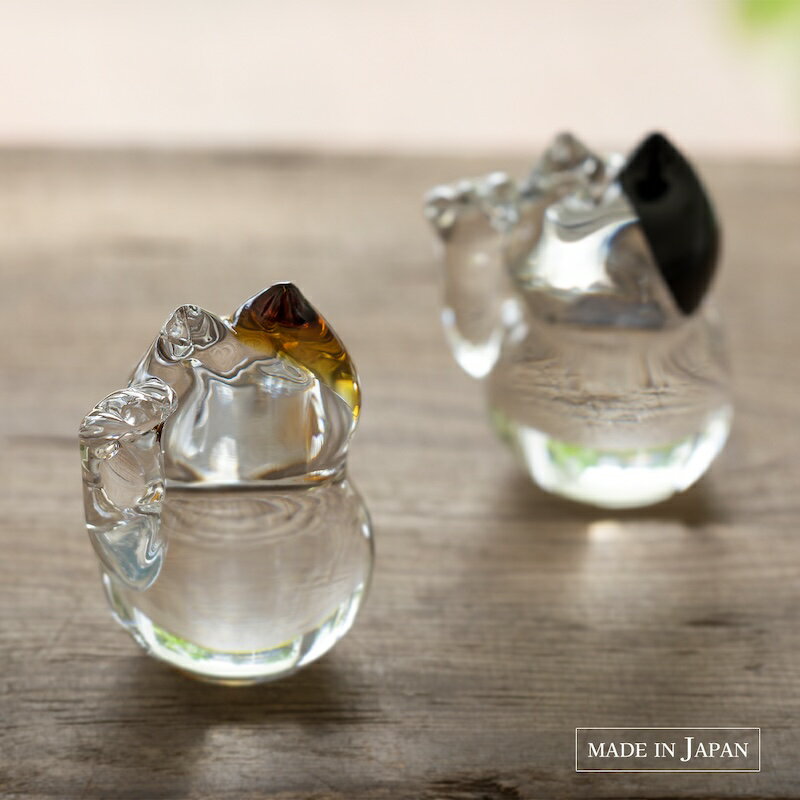 樂天商城 - 1~7営業日出荷 招き猫 coconeco craft ガラス製 かわいい猫柄 石塚硝子 日本製 箱入り ギフト 送料無料 プレゼント 手作り インテリア 雑貨 小物 縁起物