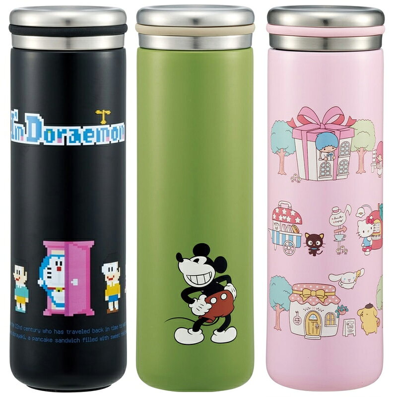 乐天商城 - 1~7営業日出荷 ステンレスマグボトル 450mL 保温 保冷 ミニサイズ 持ち運び便利 かわいい 女性 子供 お出かけ キャラクター おしゃれ スケーター 水筒
