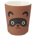 【9日20時~マラソン期間P10倍】湯のみ 陶器製 260ml たぬき TANUKI かわいい CHYN2 キャラクター スケーター