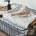 fog linen work リネンシャンブレータオル バスタオル フォグリネンワーク おしゃれ 厚手 吸水性 グレー ストライプ ナチュラル フック付き ギフ...