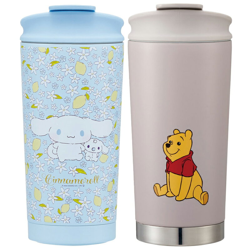 樂天商城 - 1~7営業日出荷 サーモタンブラー コーヒー 水筒 保温 保冷 450ml シナモロール くまのプーさん 送料無料 かわいい STBF5 スケーター