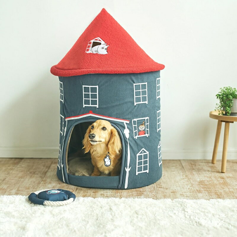 MOOMIN ムーミンやしき ドッグハウス 犬小屋 小型犬 かわいい キャラクター ペット...