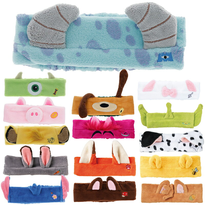 ヘアドライタオル ディズニー ヘアバンド 洗顔 メイク キャラクター かわいい お風呂グッズ トイストーリー スティッチ プーさん 丸眞のサムネイル