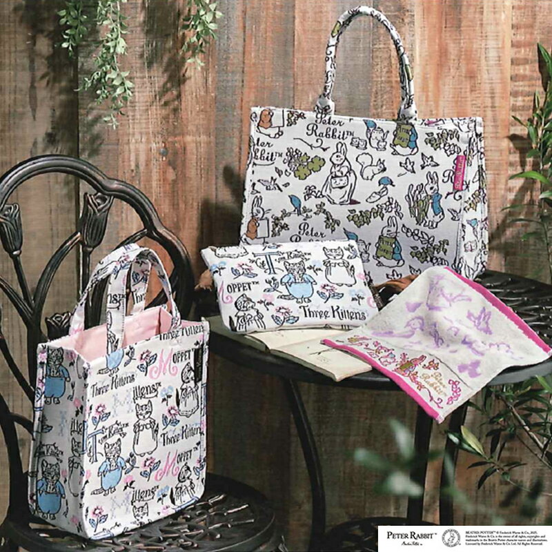 1~7営業日出荷 ピーターラビット ミニバッグ トートバッグ ドローイングガーデン ロイヤルキトゥンズ キャラクター雑貨 ファッション かわいい レディース