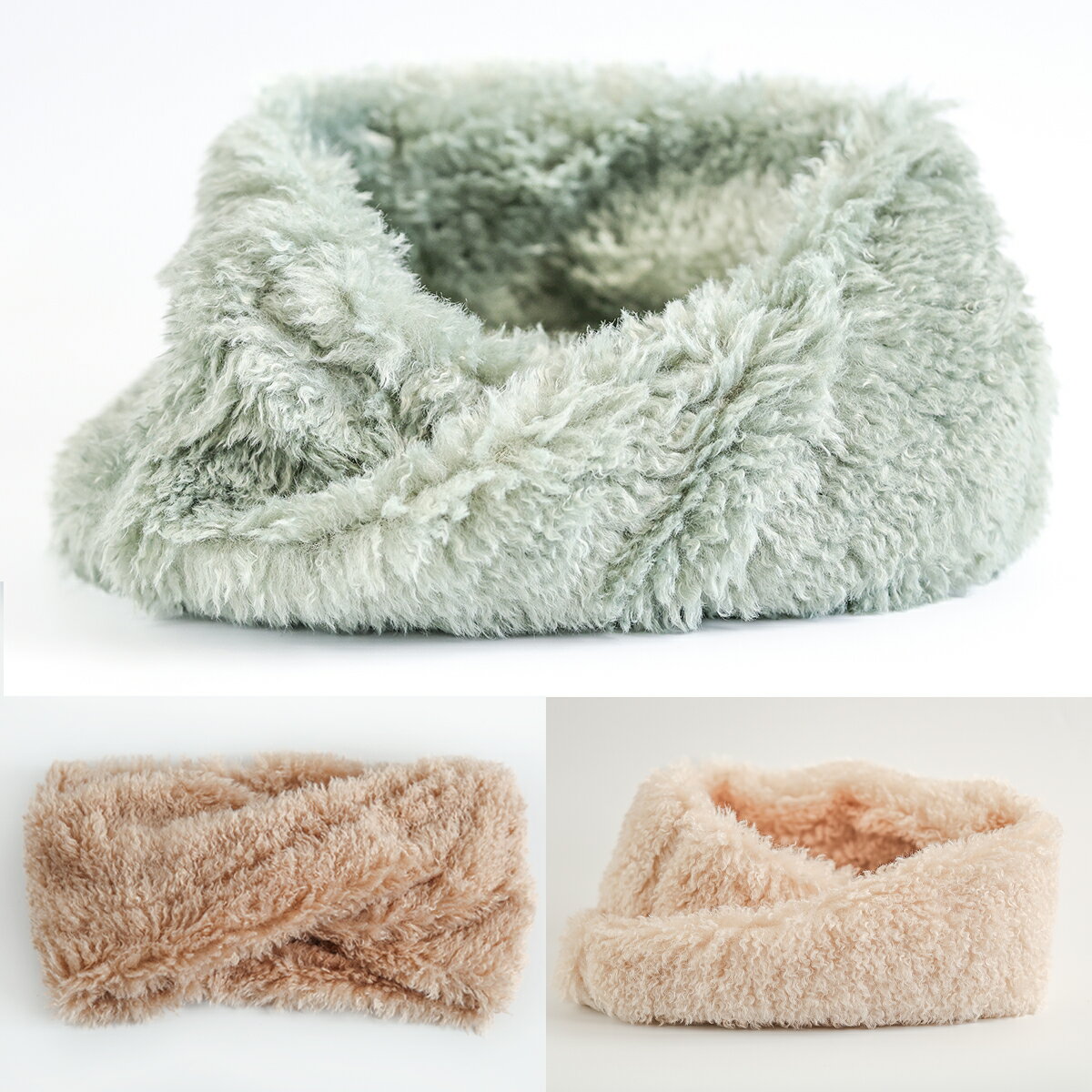 カールエコファー スヌード マフラー 冬 もこもこ ファッション雑貨 レディース