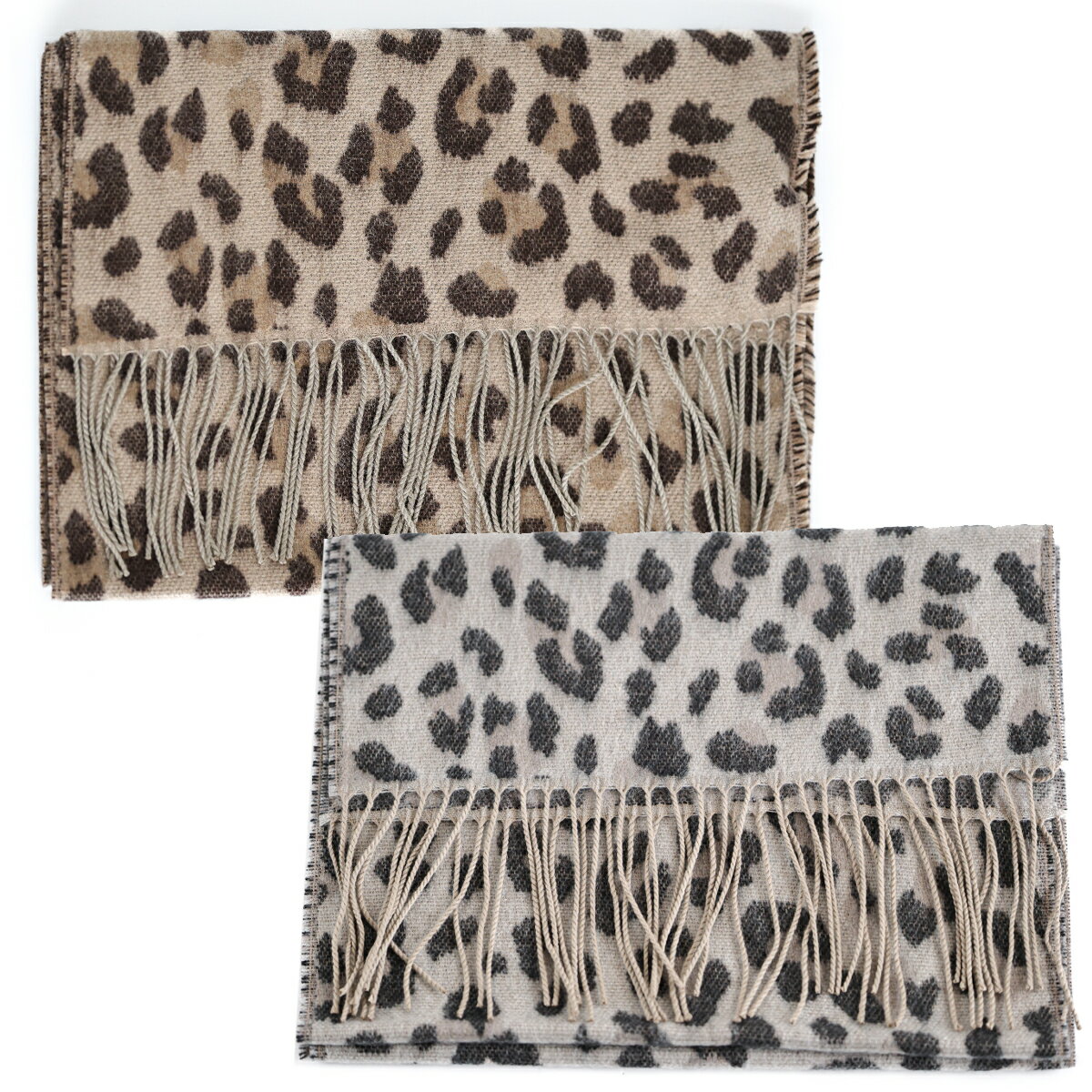 ヒョウ柄 マフラー レディース ファッション雑貨 冬