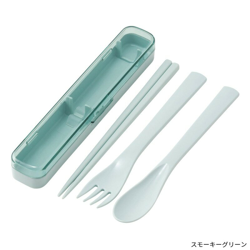 アロマージュプリュスのスリム 箸 携帯用カトラリー 音のならないスリムトリオセット 箸 スプーン フォーク TAC1 スケーター 正規取扱店 1~7営業日出荷｜アングル3