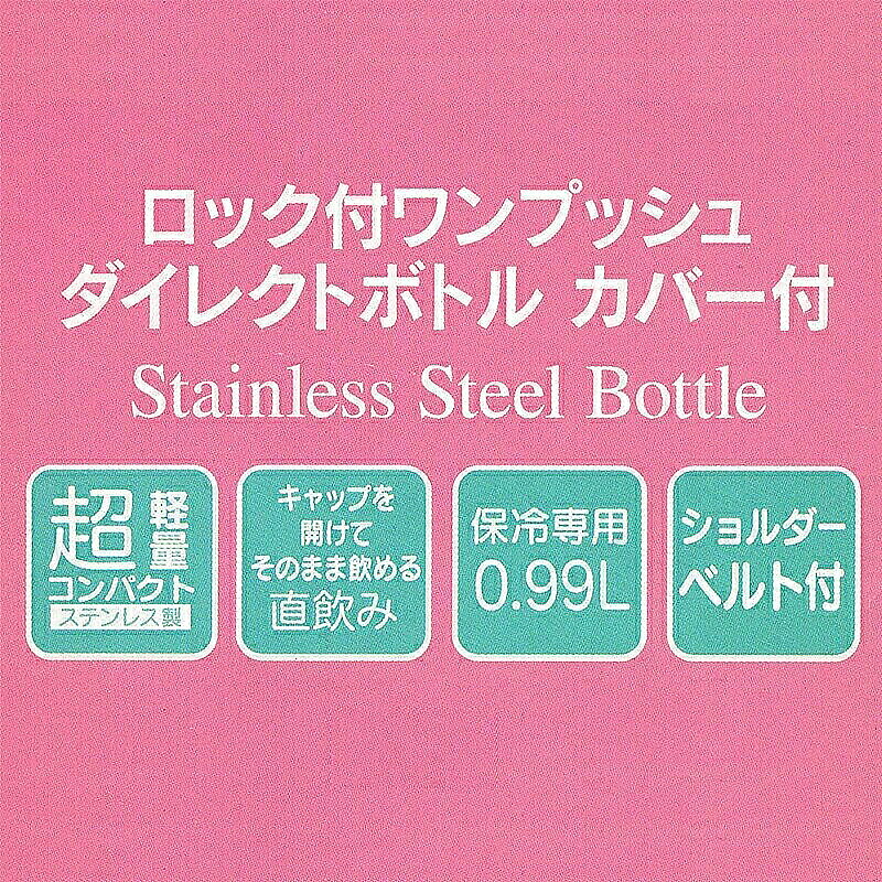 水筒 カバー付き キッズ 直飲み KSDC10S スケーター 保冷専用 ボトルカバー付きダ...