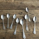 ブロカントハンガリー ティースプーン　蚤の市で見つけた ビンテージカトラリー アンティーク tea spoon 骨董 シャビ― ヨーロッパ カフェ おうちごはん キッチン