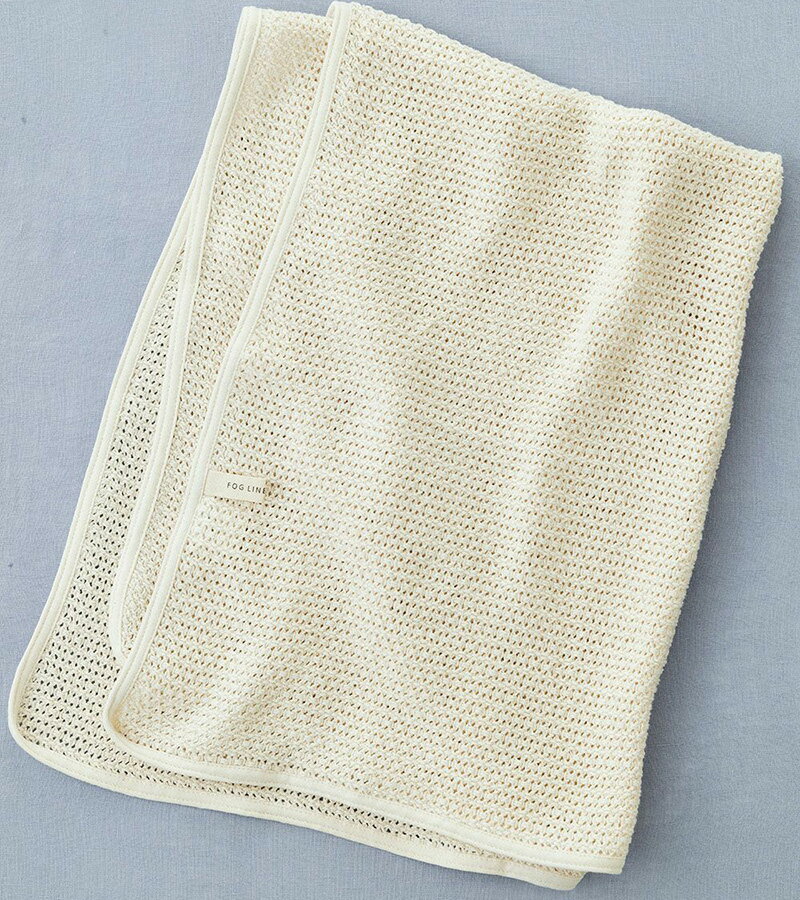 fog linen work フォグリネンワーク ベビーブランケット コットンブランケット ブランケット タオルケット ひざ掛け ひざかけ コットン おくるみ シンプル バギー バギーブランケット ギフト 贈り物 お祝い ベビー 赤ちゃん 出産祝い ラッピング 楽ギフ_包装 2