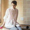 fog linen work マリアンナ トップ オパールピーチ フォグリネンワーク ブラウス シャツ トップス 長袖 きれいめ レディース ピンク 2025 ...