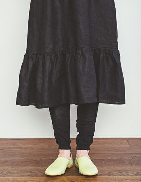 リネンレギンス 5色 ブラック ネイビー シルバー グレー カーキ ブラウン fog linen work フォグリネンワーク ソックス リネン 麻 黒 紺 銀 灰色 茶色 レギンス スパッツ インナー 肌着 無地 シンプル ナチュラル ベーシック 2021 フォグ 春物 春 春服 spring